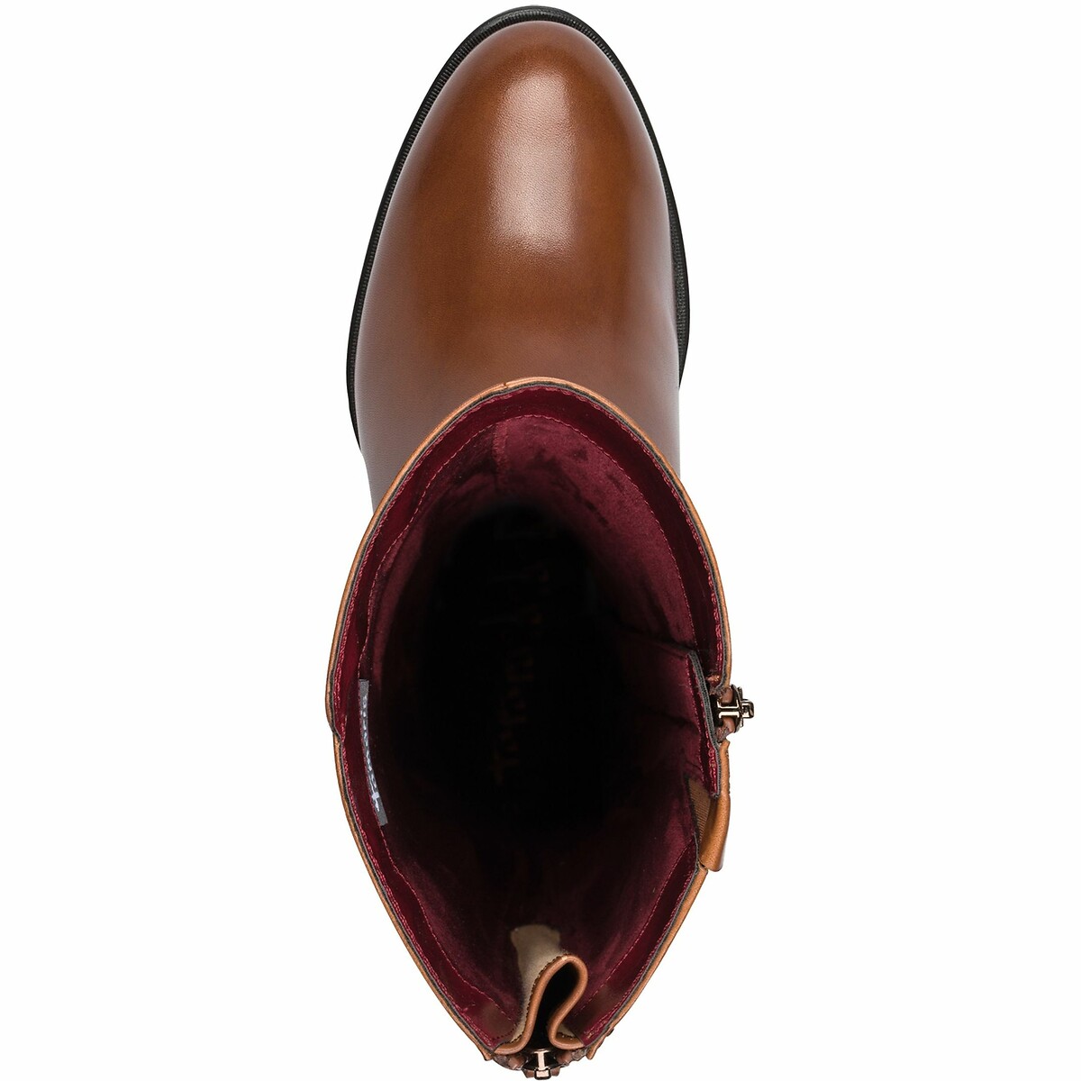 Bottes à talon cognac, TAMARIS