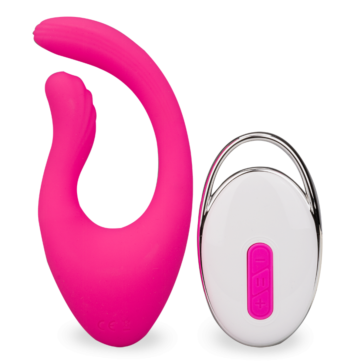 Vibromasseur puissant clitoridien courbé 12 modes USB magnetic rose, LOVE AND VIBES