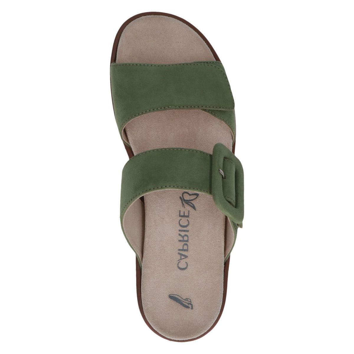 Mule en cuir vert pâle, CAPRICE