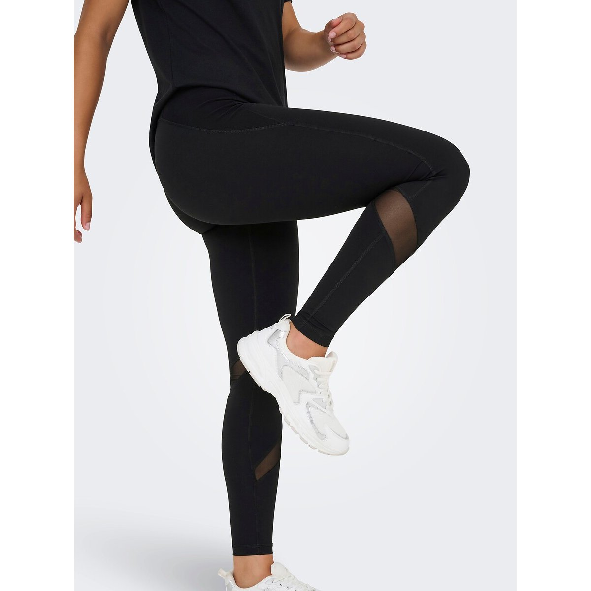 Sportlegging met hoge taille zwart, ONLY PLAY