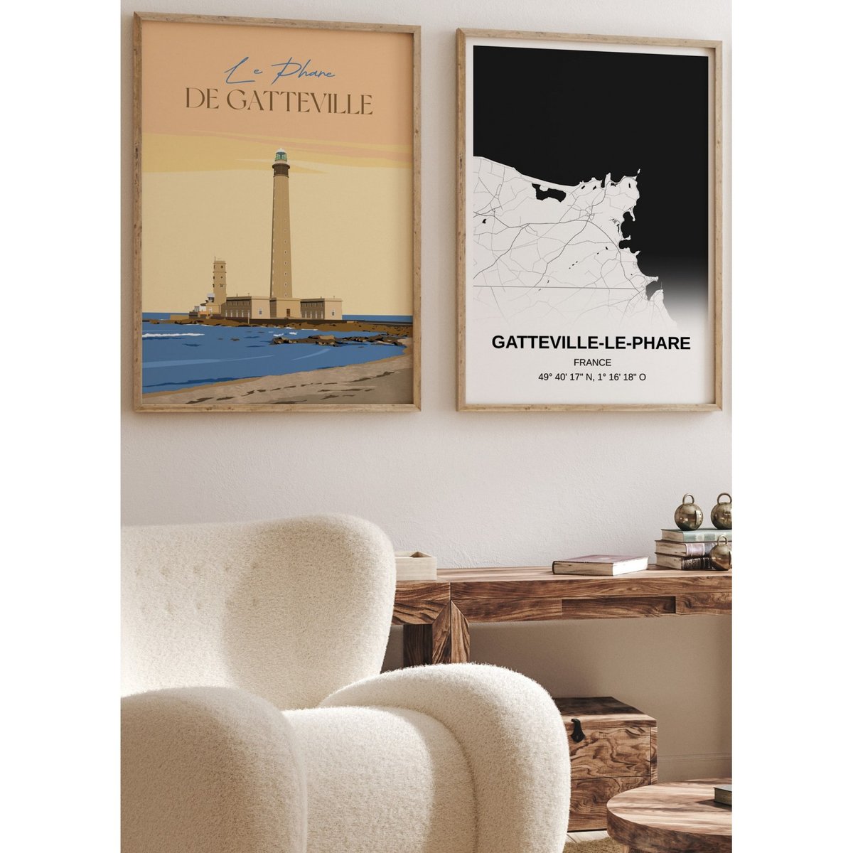 Affiche Le Phare de Gatteville blanc, L'AFFICHERIE
