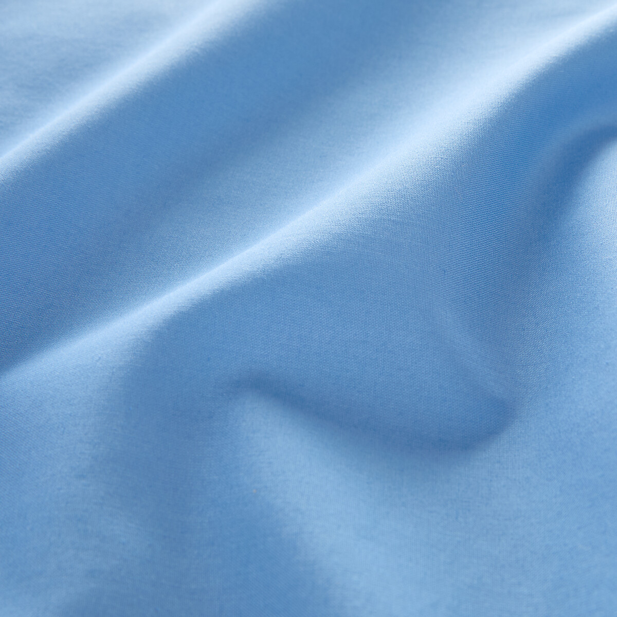 Taie d'oreiller unie en coton, Macha bleu de provence, LA REDOUTE INTERIEURS