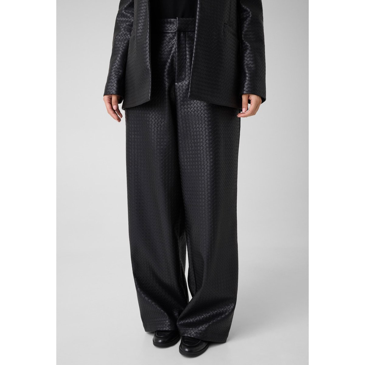 Pantalon En Simili Cuir noir, GUESS