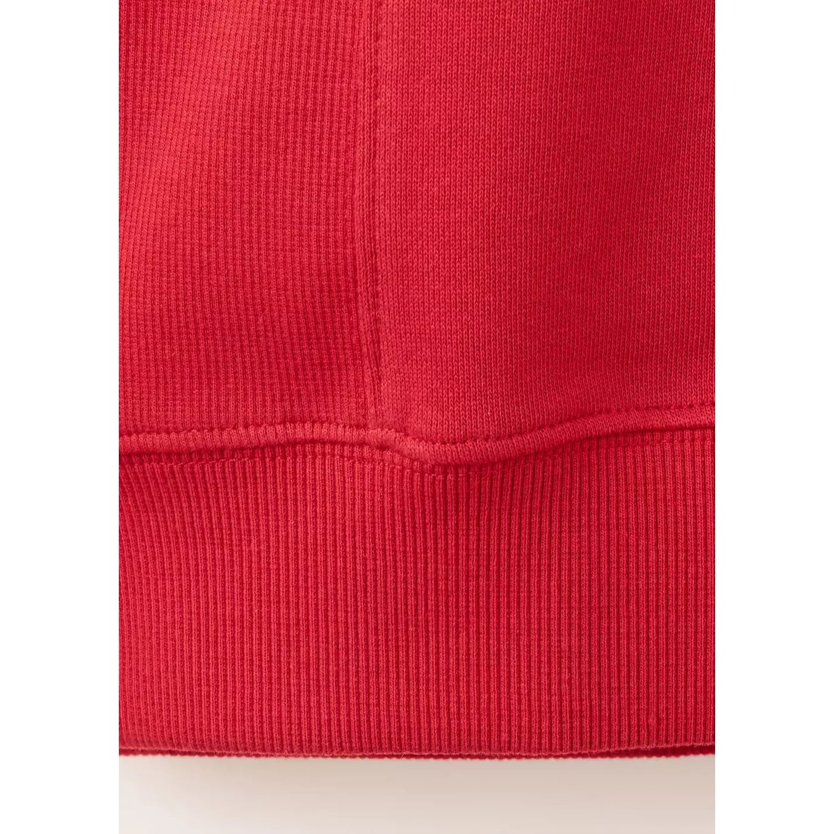Sweat coton détail coutures rouge, MANGO TEEN
