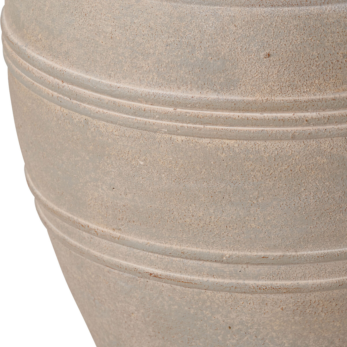 46cm Grey Wash Fibrestone Decorative Vase with Handles grey, ÉDITÉ