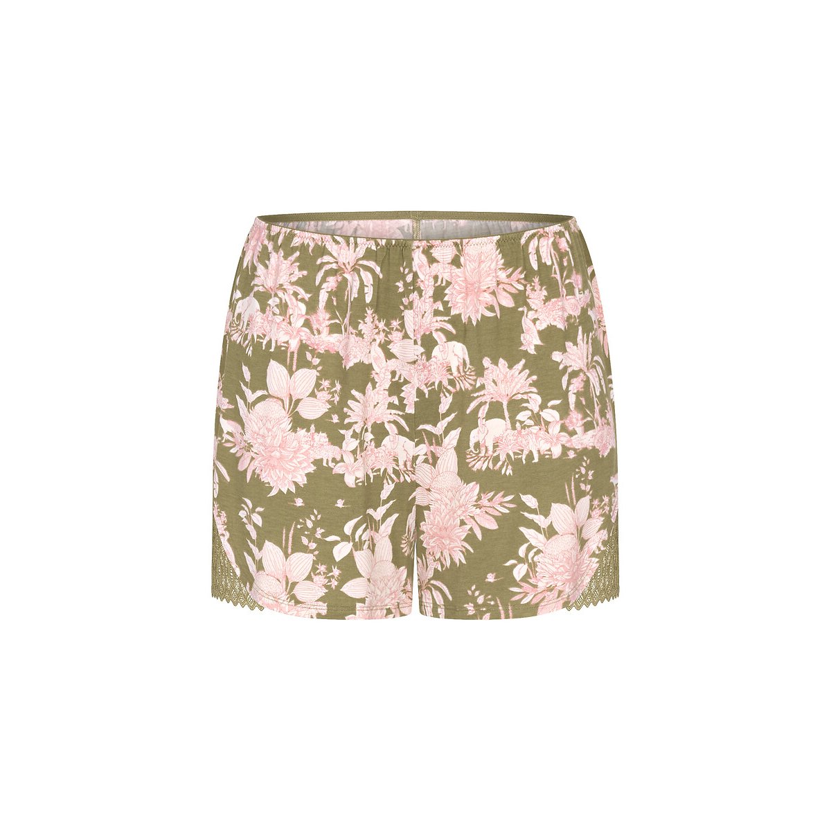 Aura Spotlight Printed Shorts khaki floral print, TRIUMPH