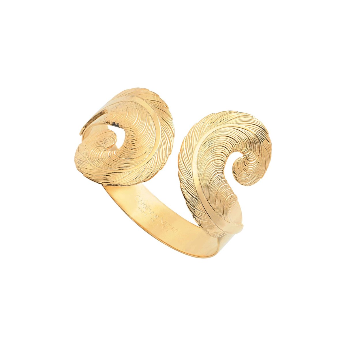 Manchette feather doré, CAROLINE NAJMAN