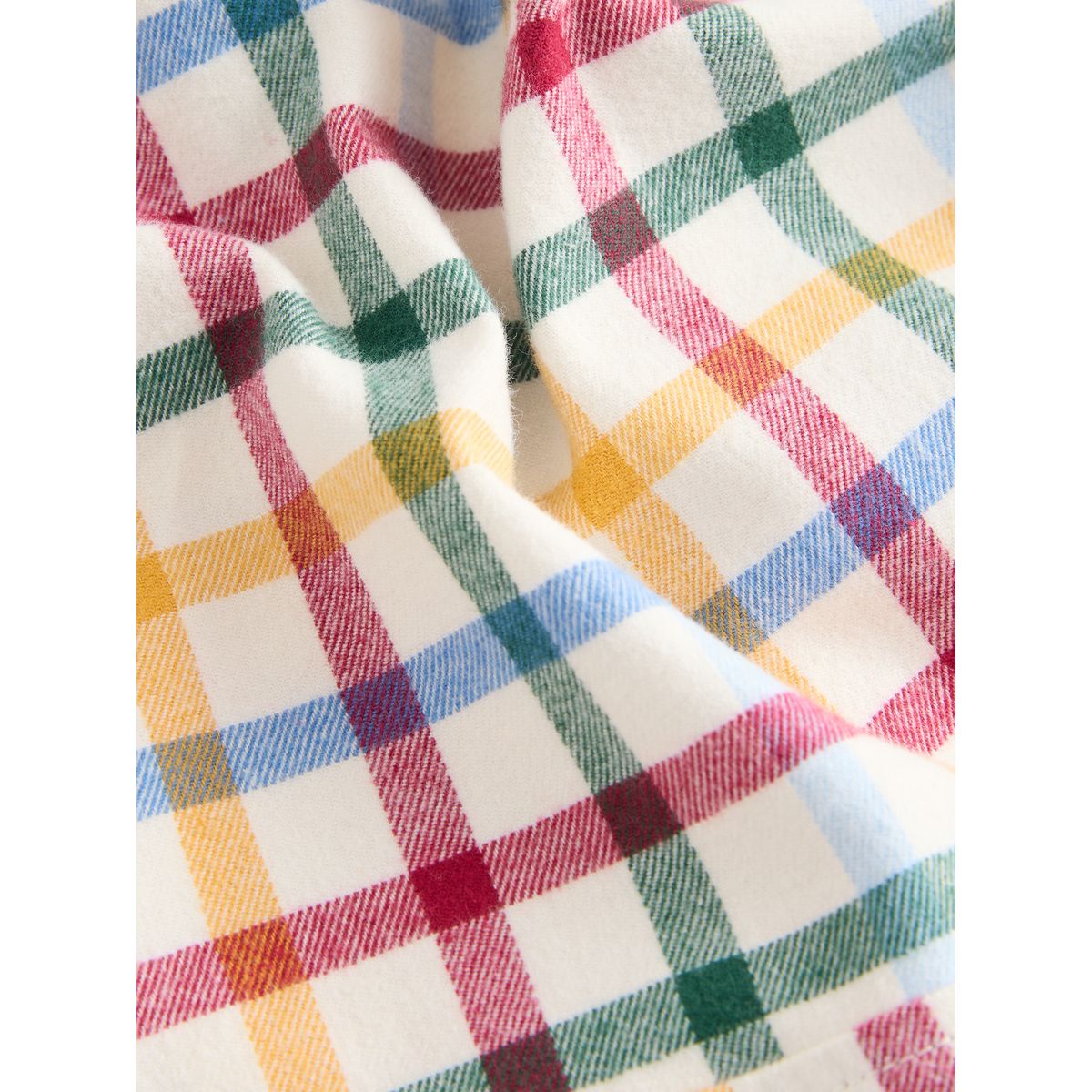 Chemise à manches longues et motif personnage carreaux vichy écru brillants, NEXT