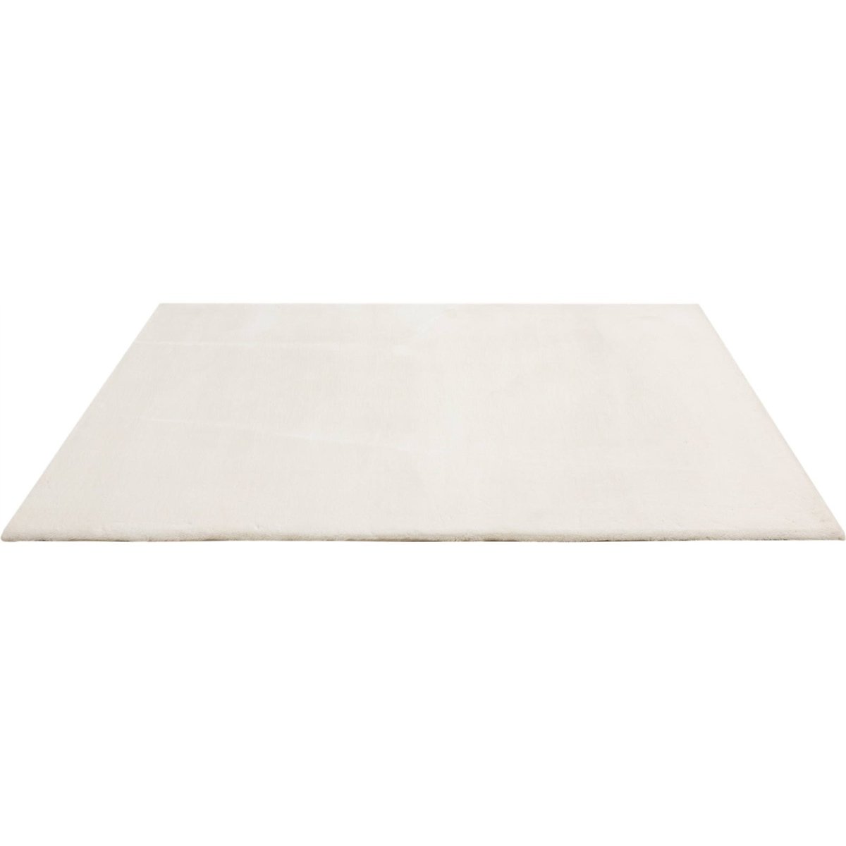 Tapis shaggy haut poil moderne, Style uni crème beige doux et lumineux, ARTE ESPINA