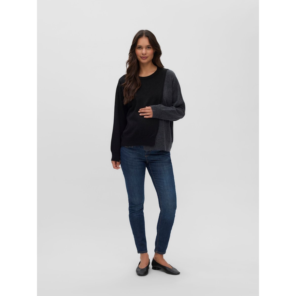 Pull En Maille noire - black, MAMA LICIOUS