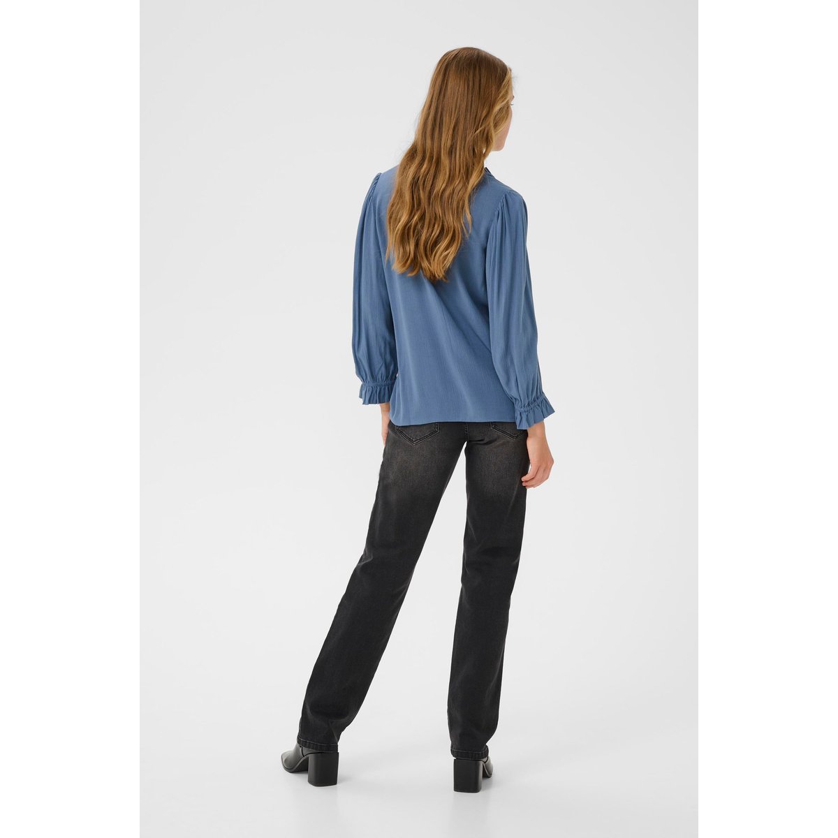 Blouse à manches longues bleu bering sea, KAFFE