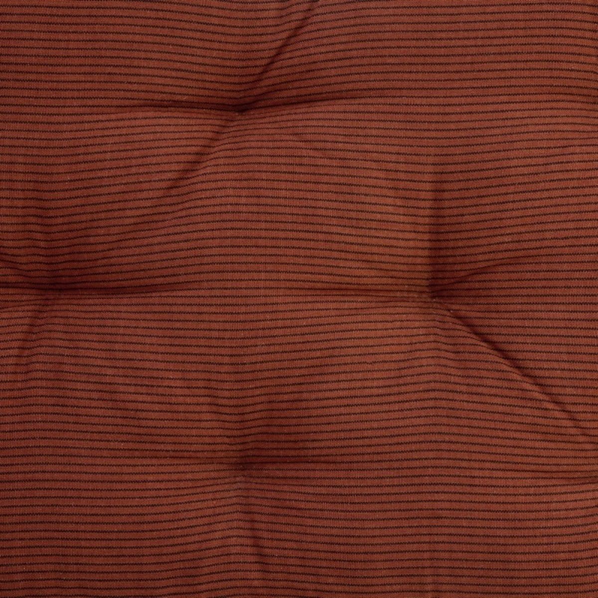 Matelas de banc coton rayures rouge, MADAM STOLTZ