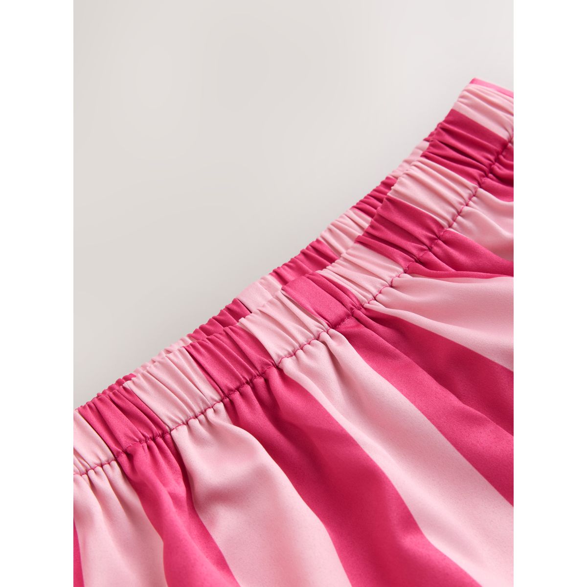 Pyjama short en satin à rayures rouge/rose, NEXT