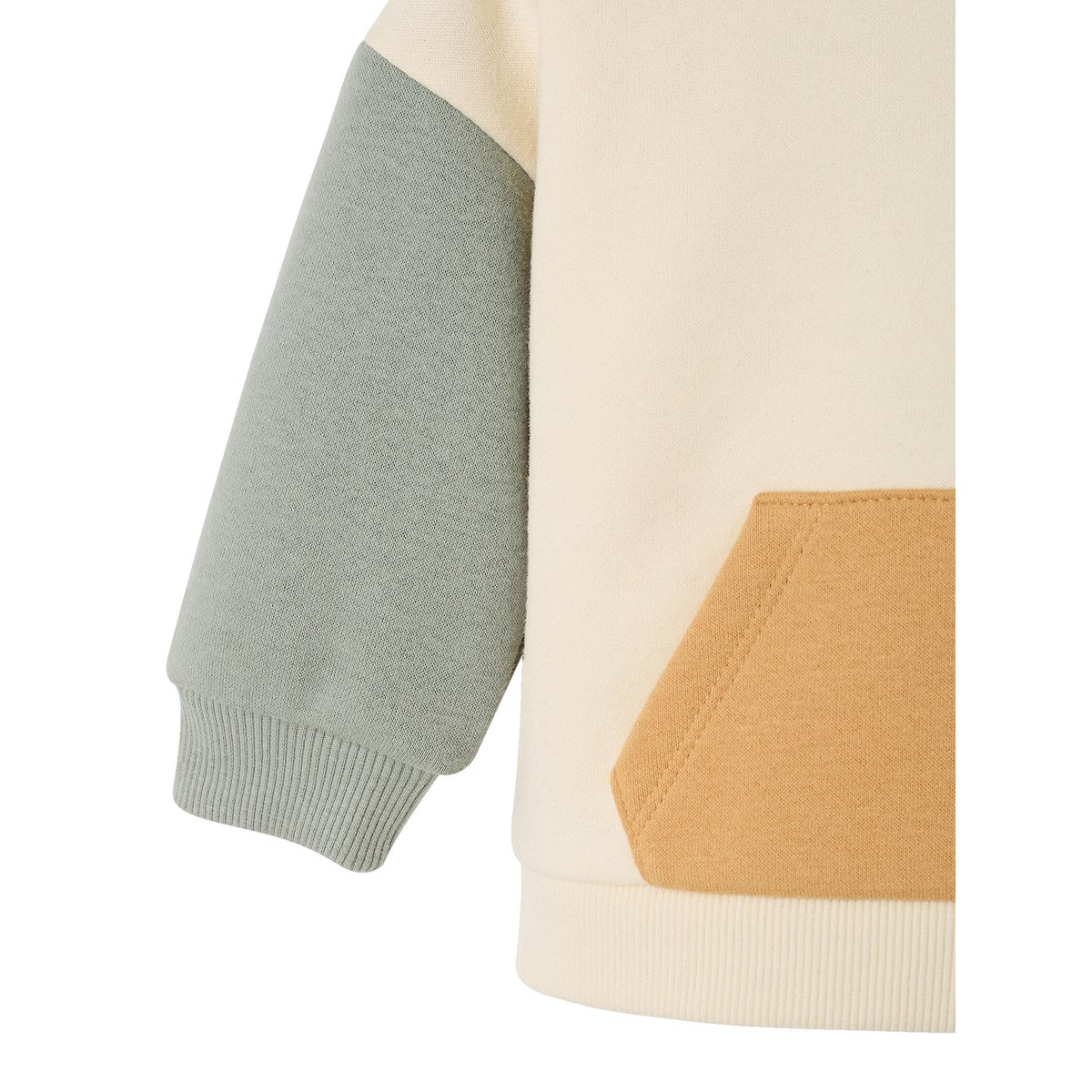 Sweat à capuche vert sauge, VERTBAUDET