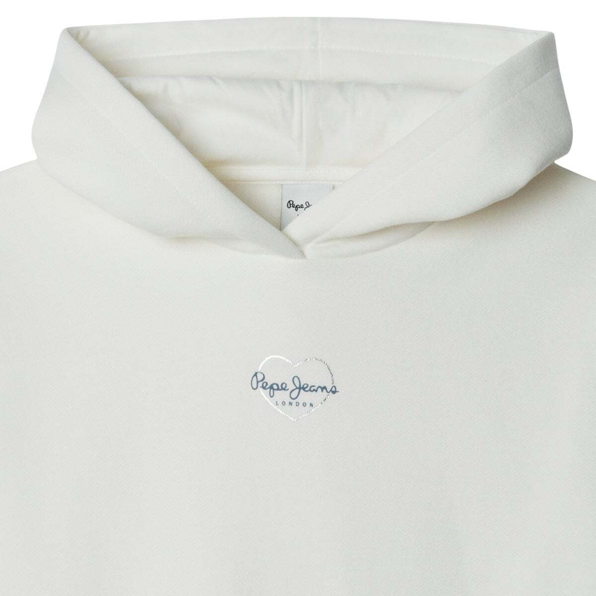 Sweat À Capuche Coupe Décontractée blanche mousse, PEPE JEANS