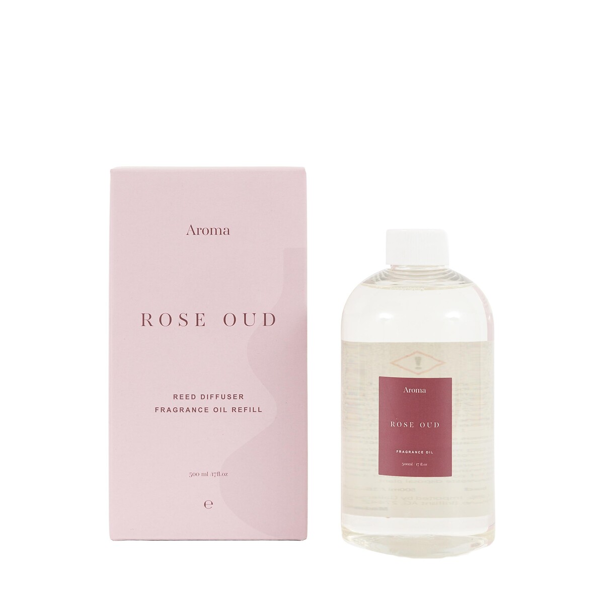 500ml Diffuser Refill Oil in Rose Oud Fragrance pink, ÉDITÉ