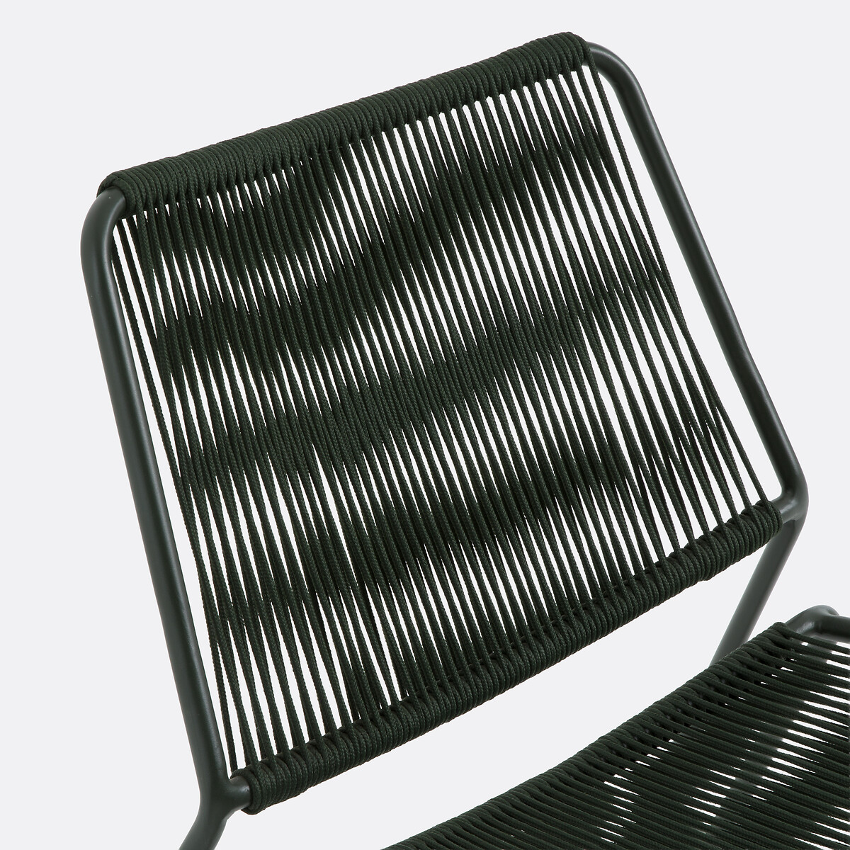Fauteuil bas de jardin, en corde tressée, MASIX kaki, LA REDOUTE INTERIEURS