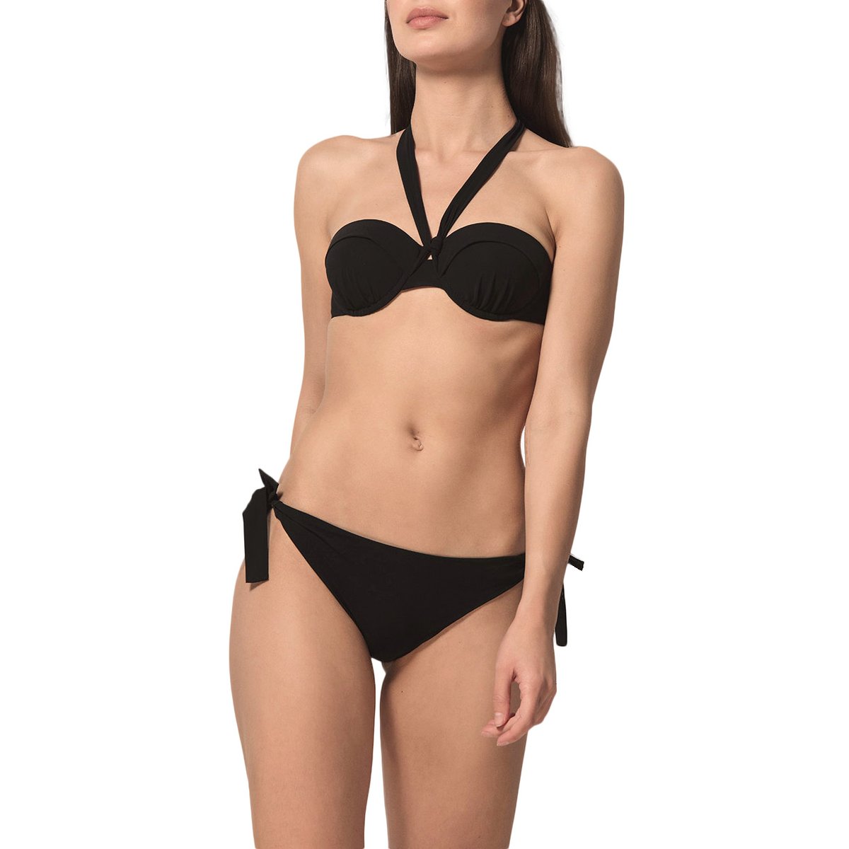 Haut maillot de bain bandeau préformé Blue Sense noir noir, LUNA SPLENDIDA