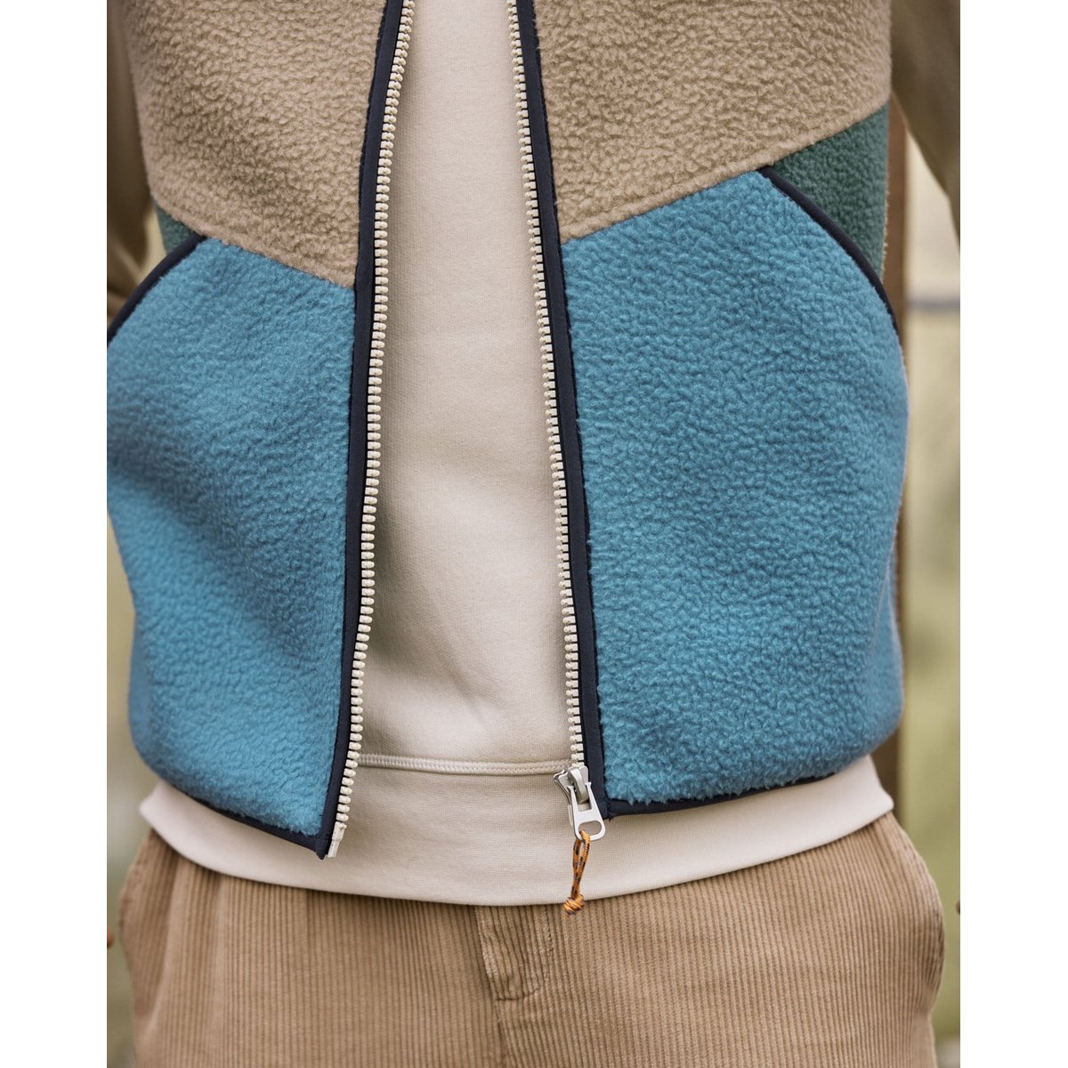 Polaire polyester TEILLAY bleu, FAGUO