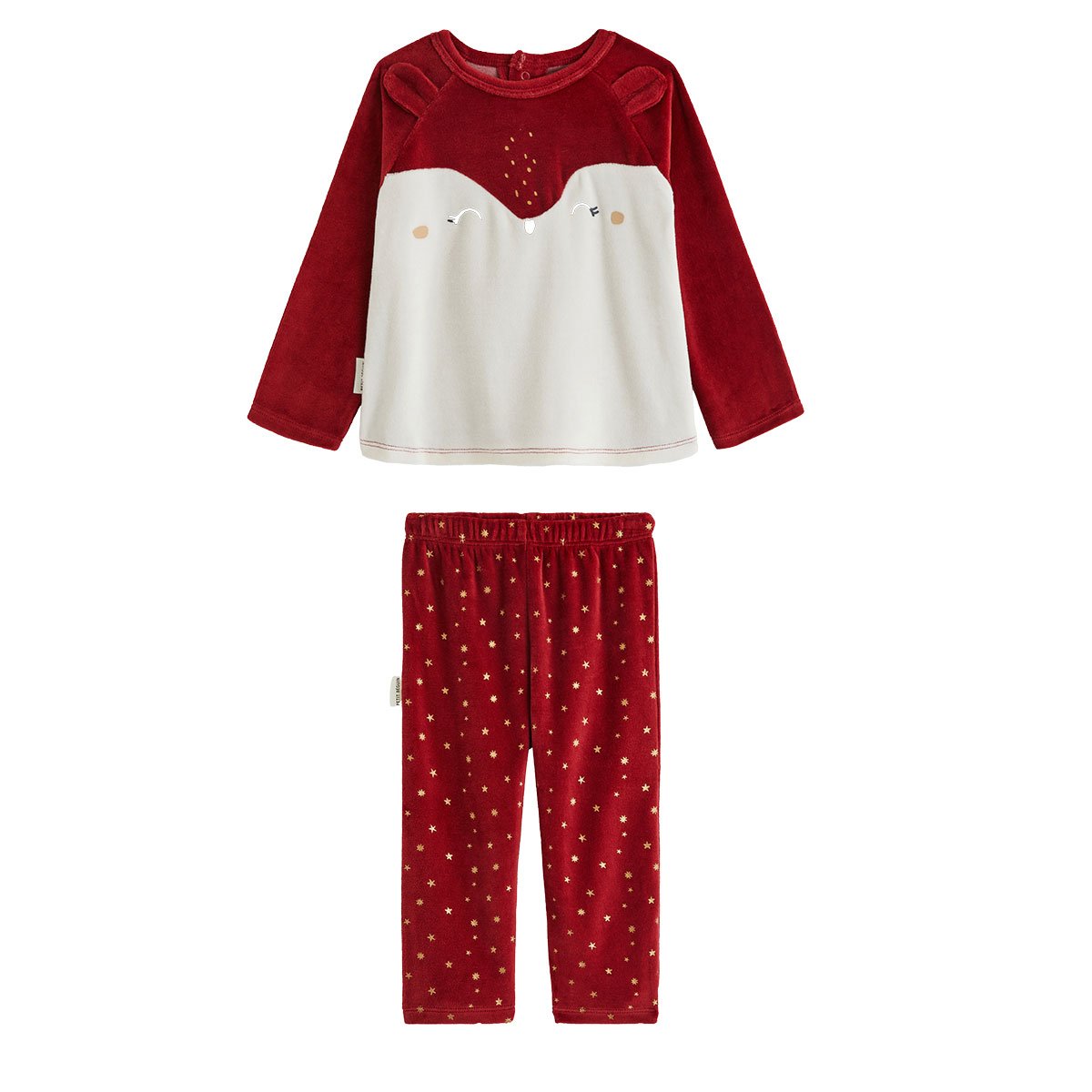 Pyjama enfant 2 pièces en velours Grace vanille, PETIT BEGUIN