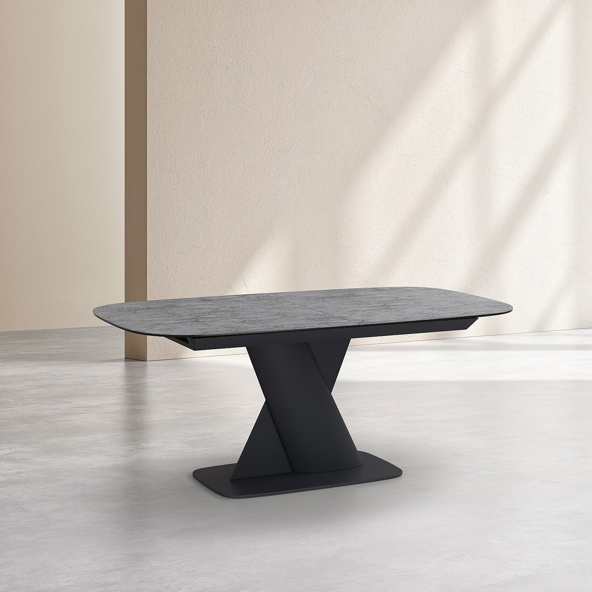 Table à manger céramique PERAMA gris anthracite, HABITAT