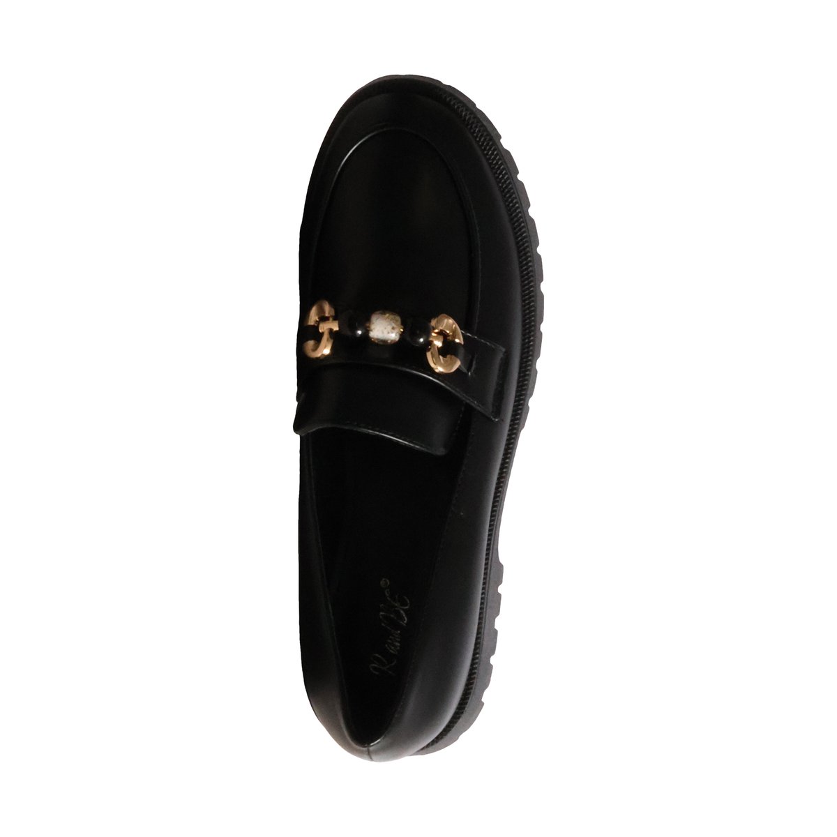Mocassins à Enfiler R And B noir, ENZA NUCCI