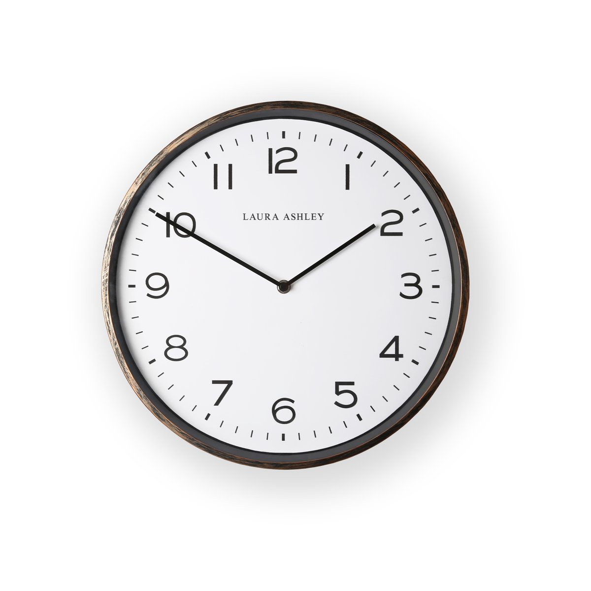 Horloge anglaise vintage Goldclif en métal et verre bronze, LAURA ASHLEY