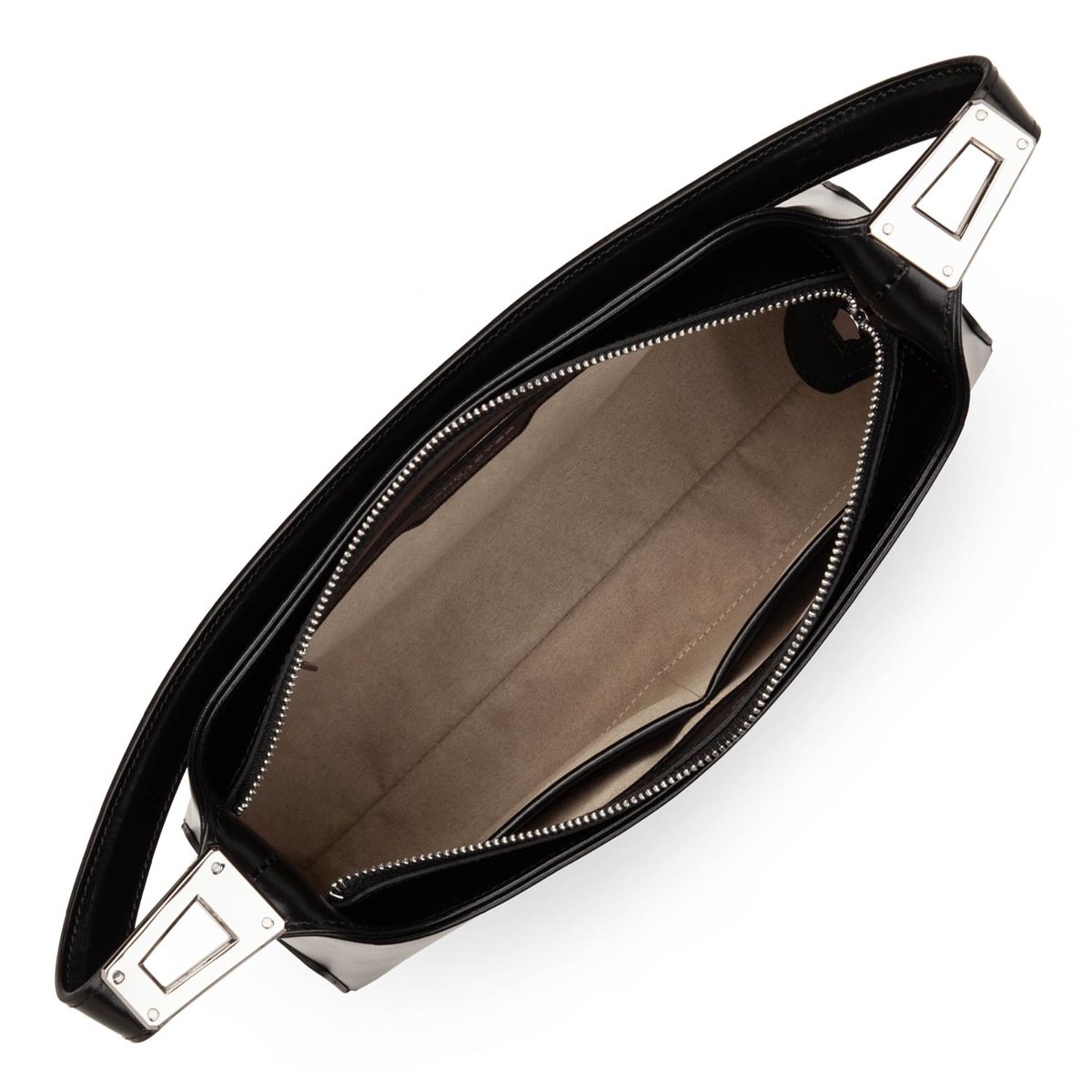 Grand sac rectangle, Made in France SUAVE ACE noir, LANCASTER