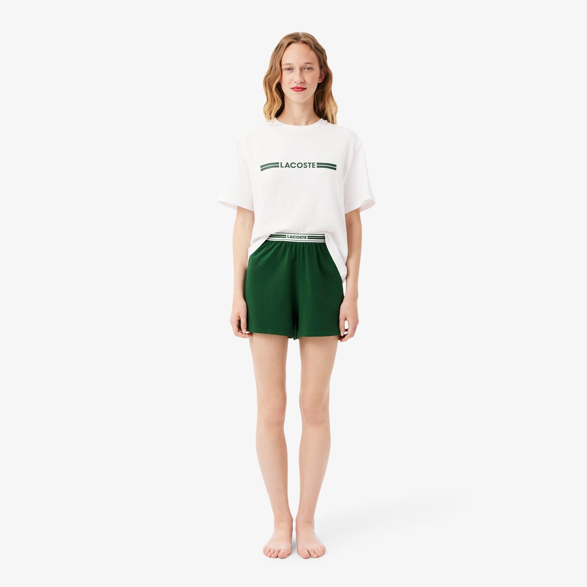 Ensemble de pyjama coton blanc-737, LACOSTE