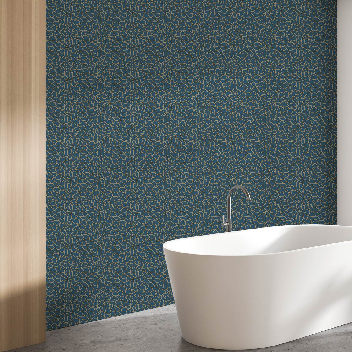 Papier peint , puzzle gasby bleu, HEXOA
