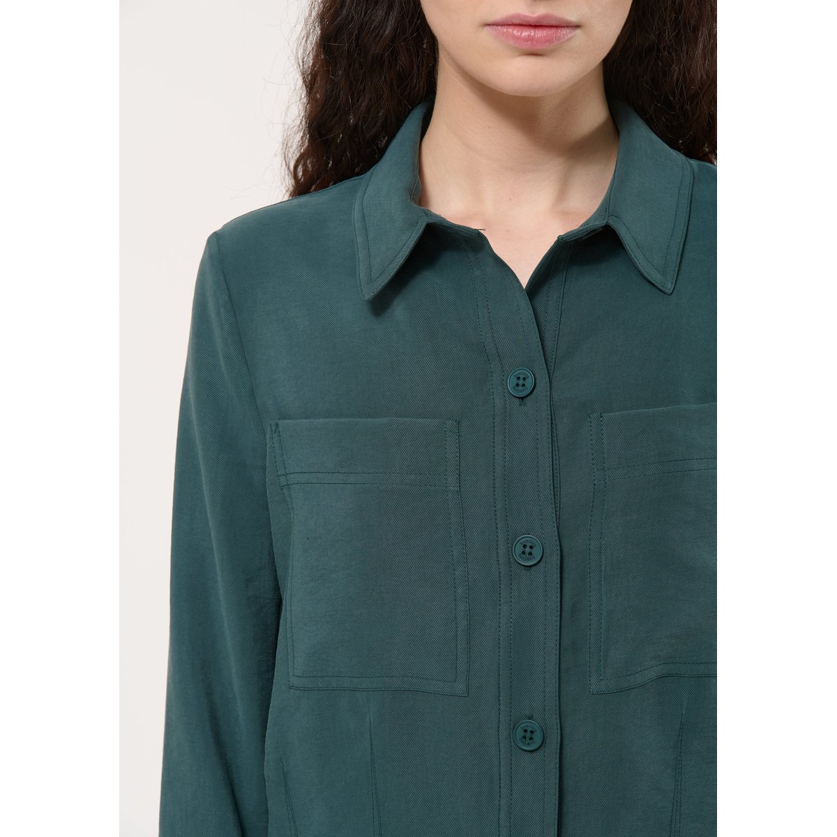 Chemise en modal vert meleze, HUMILITY