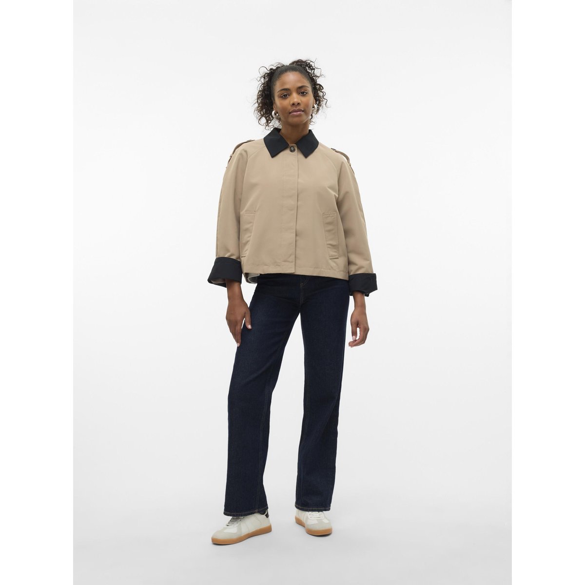 Parka Longue beige - silver mink, VERO MODA