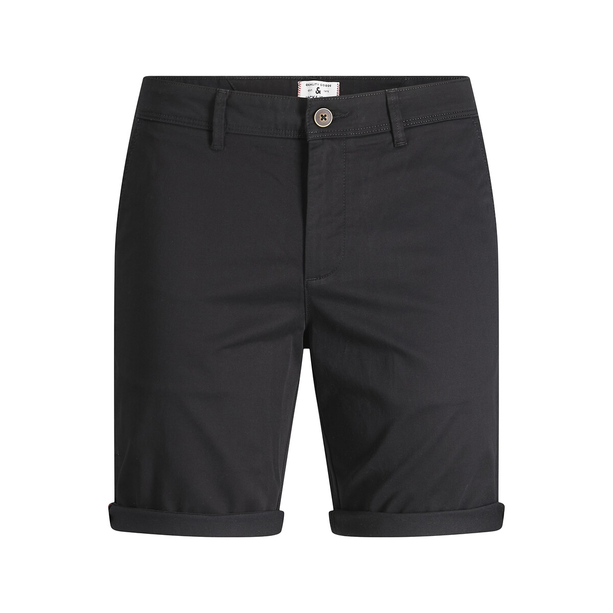 Short droit Bowie noir, JACK & JONES