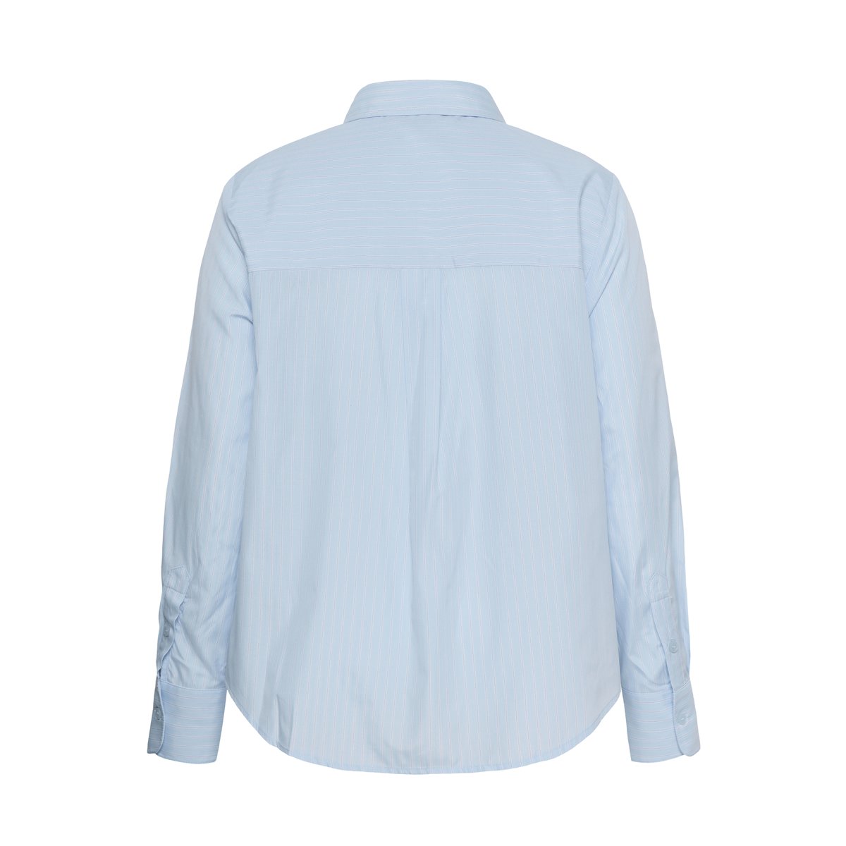 Chemise à manches longues bleu rayures light blue stripe, KAFFE CURVE