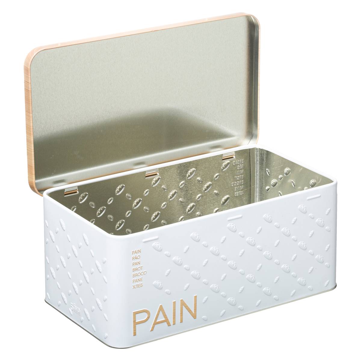 Boîte à pain naturel BR6 SCANDINAVE blanc, 5FIVE SIMPLY SMART
