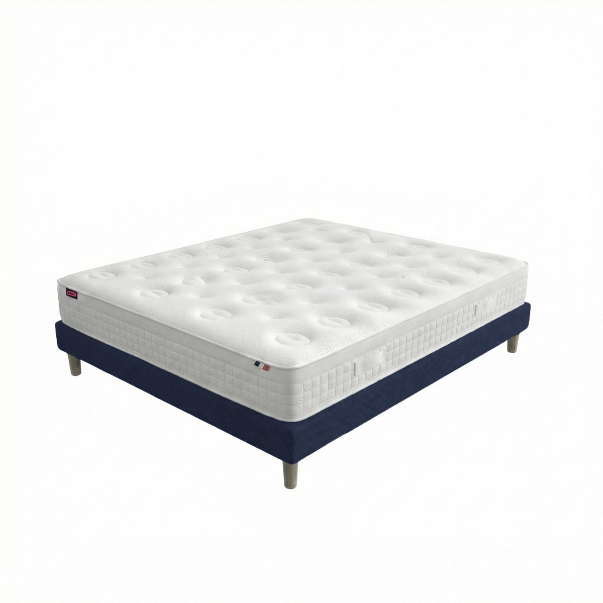 Ensemble lit - Matelas + sommier - Bleu RENAISSANCE bleu foncé, DODO