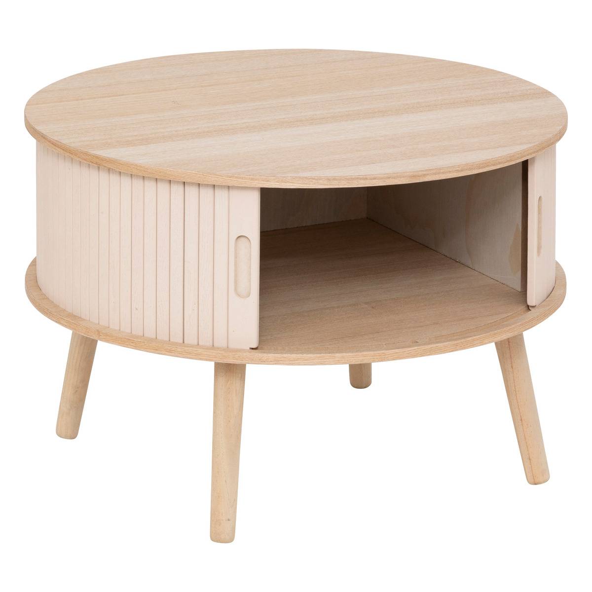 Table basse 2 portes NYSOS beige, ATMOSPHERA