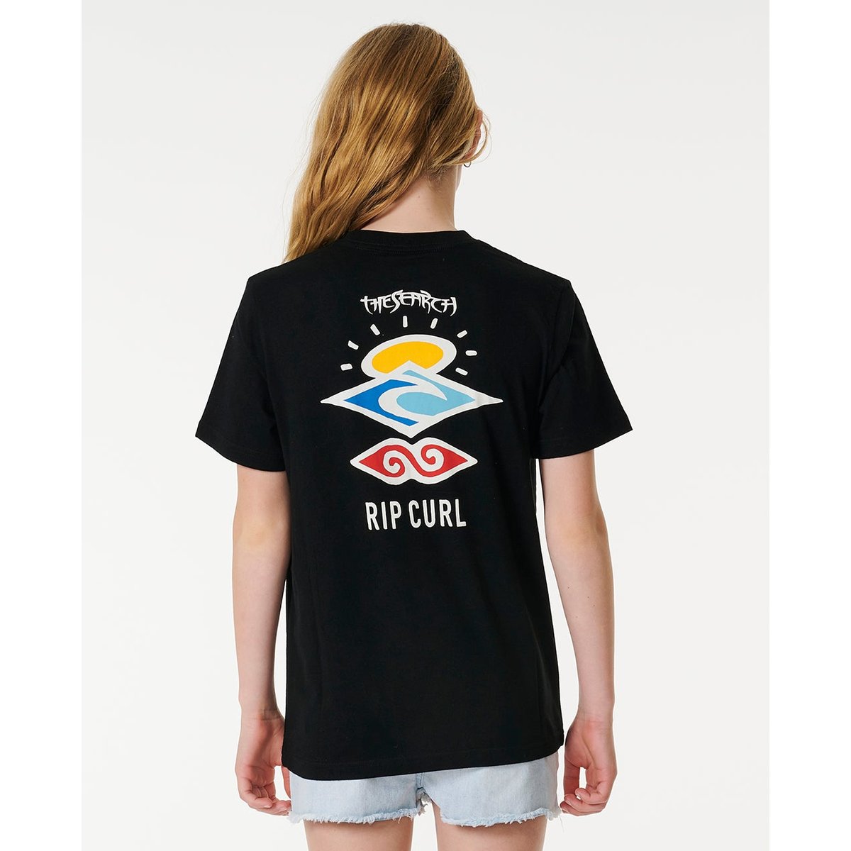T-Shirt SEARCH ICON noir, RIP CURL
