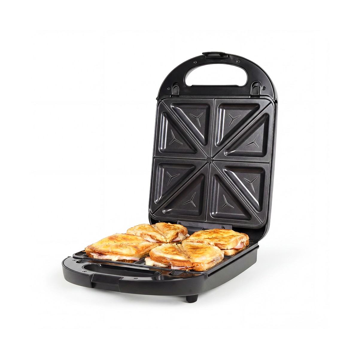 Appareil 3 en 1 gaufres, croques et grill 4 personnes - Livoo x Marmiton noir, LIVOO