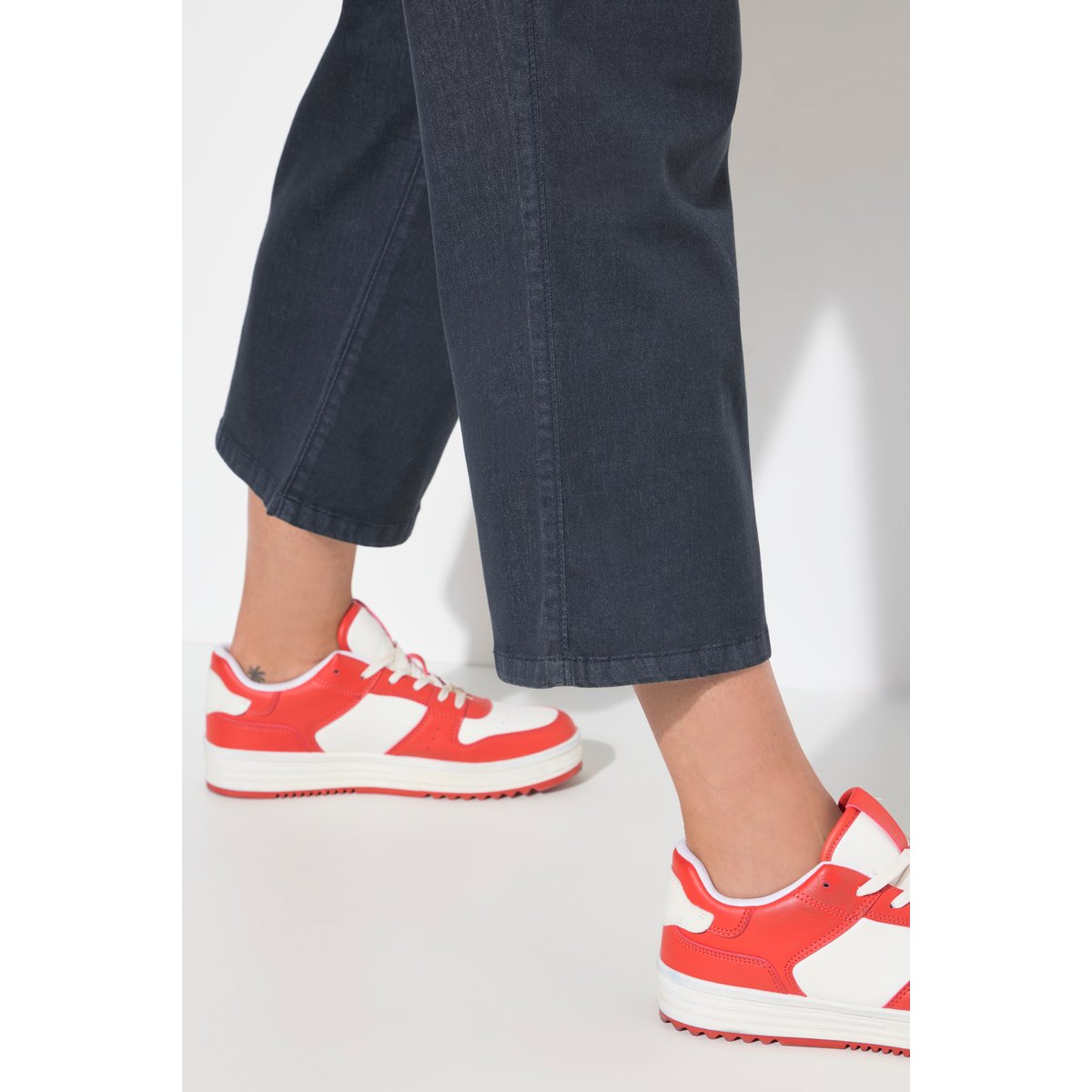 Jupe-culotte Mary en jean. Jambe large et marine, ULLA POPKEN