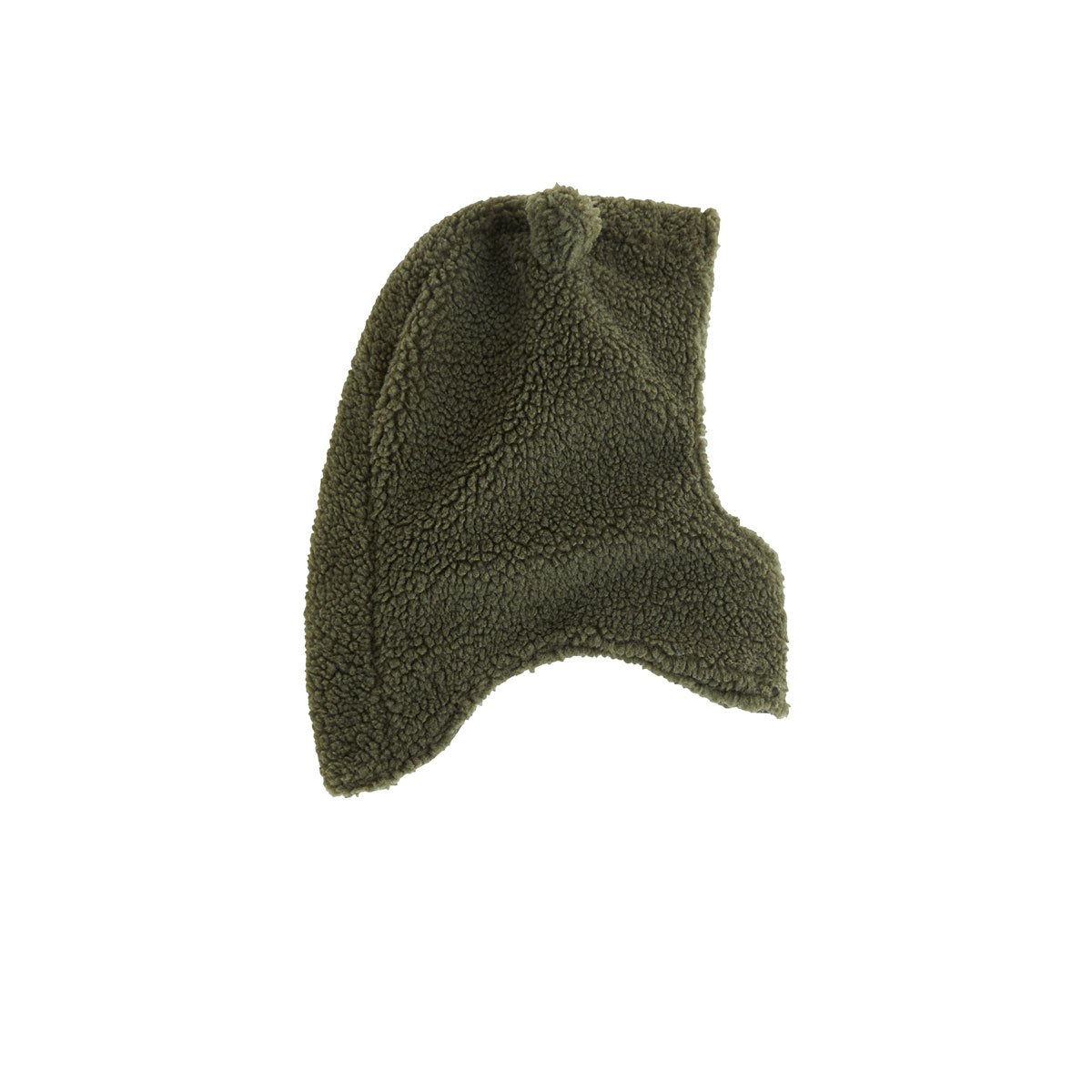 Cagoule bébé en sherpa Ginkgo vert, PETIT BEGUIN