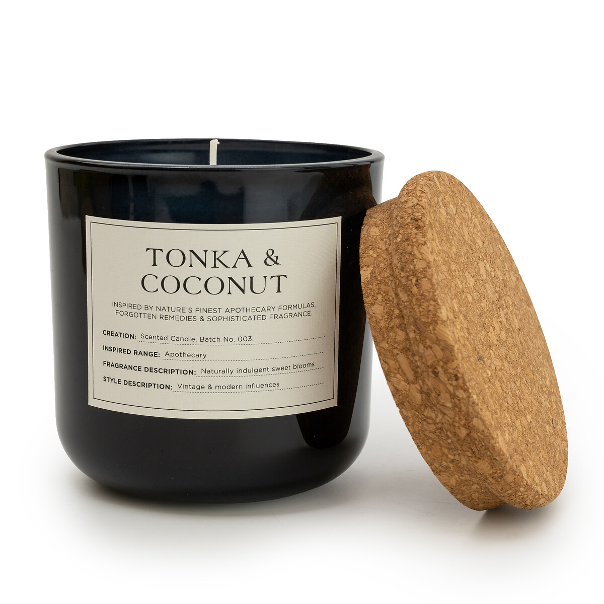 Apothecary Tonka & Coconut Jar Candle black, SO'HOME