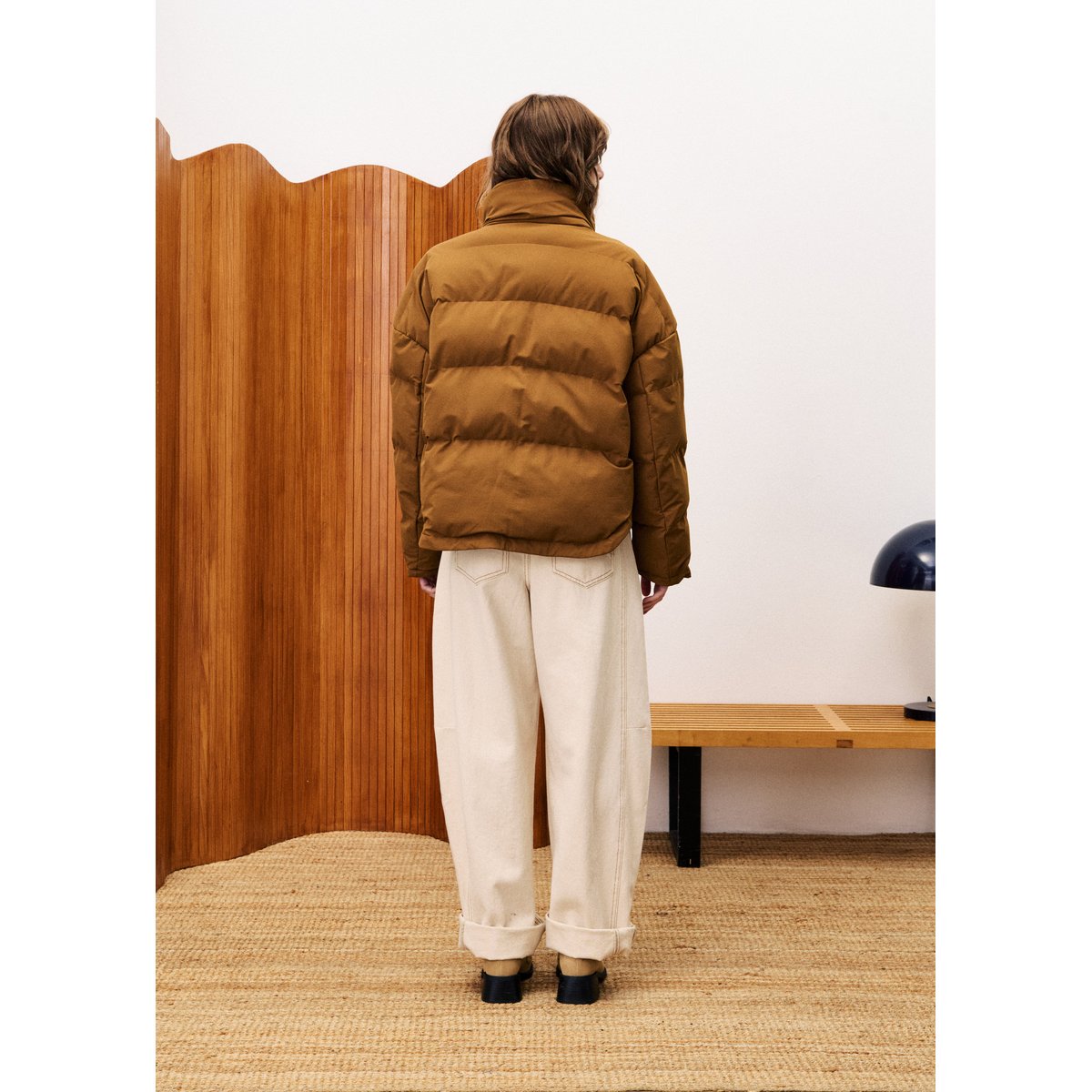 Doudoune col roulé PAGNOL marron ocre, FRNCH