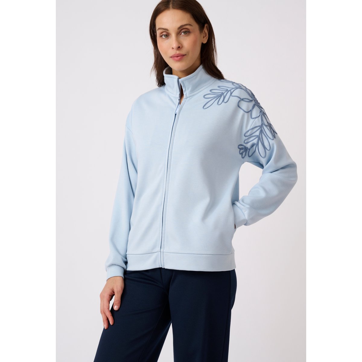 Veste de détente Thermolactyl bleu grisé, DAMART