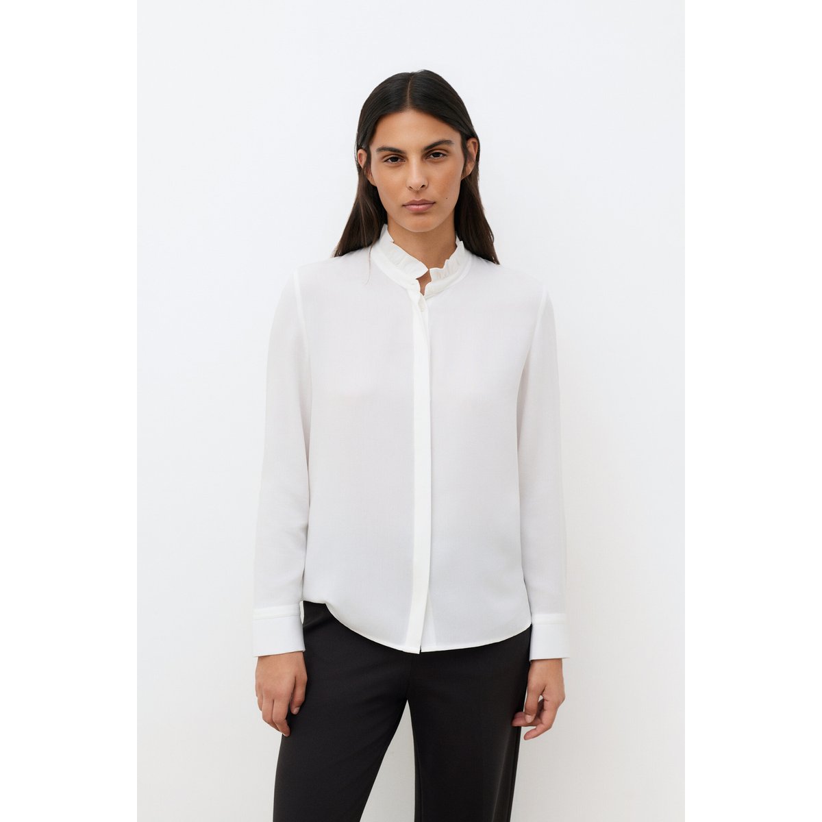 Chemise droite col mao CIRA ecru, CAROLL