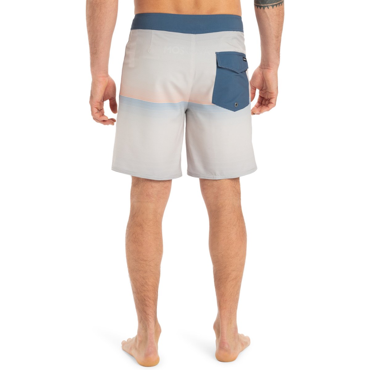 Boardshort SURFSILK STRAIGHT LEG 18" gris wind chime connect, QUIKSILVER