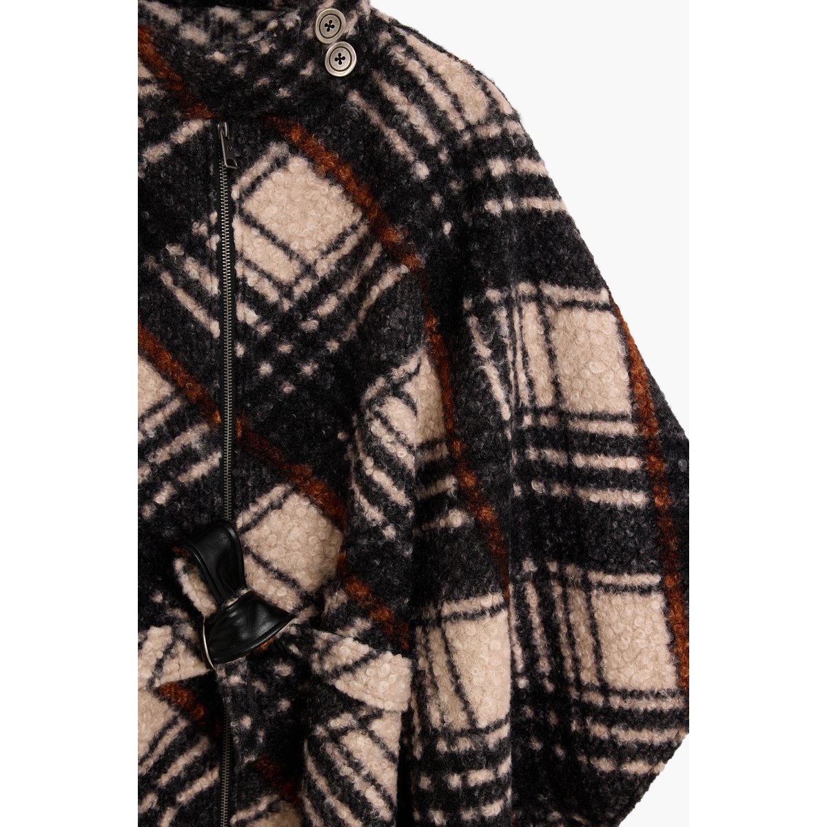 Poncho à carreaux multicolore, DESIGUAL