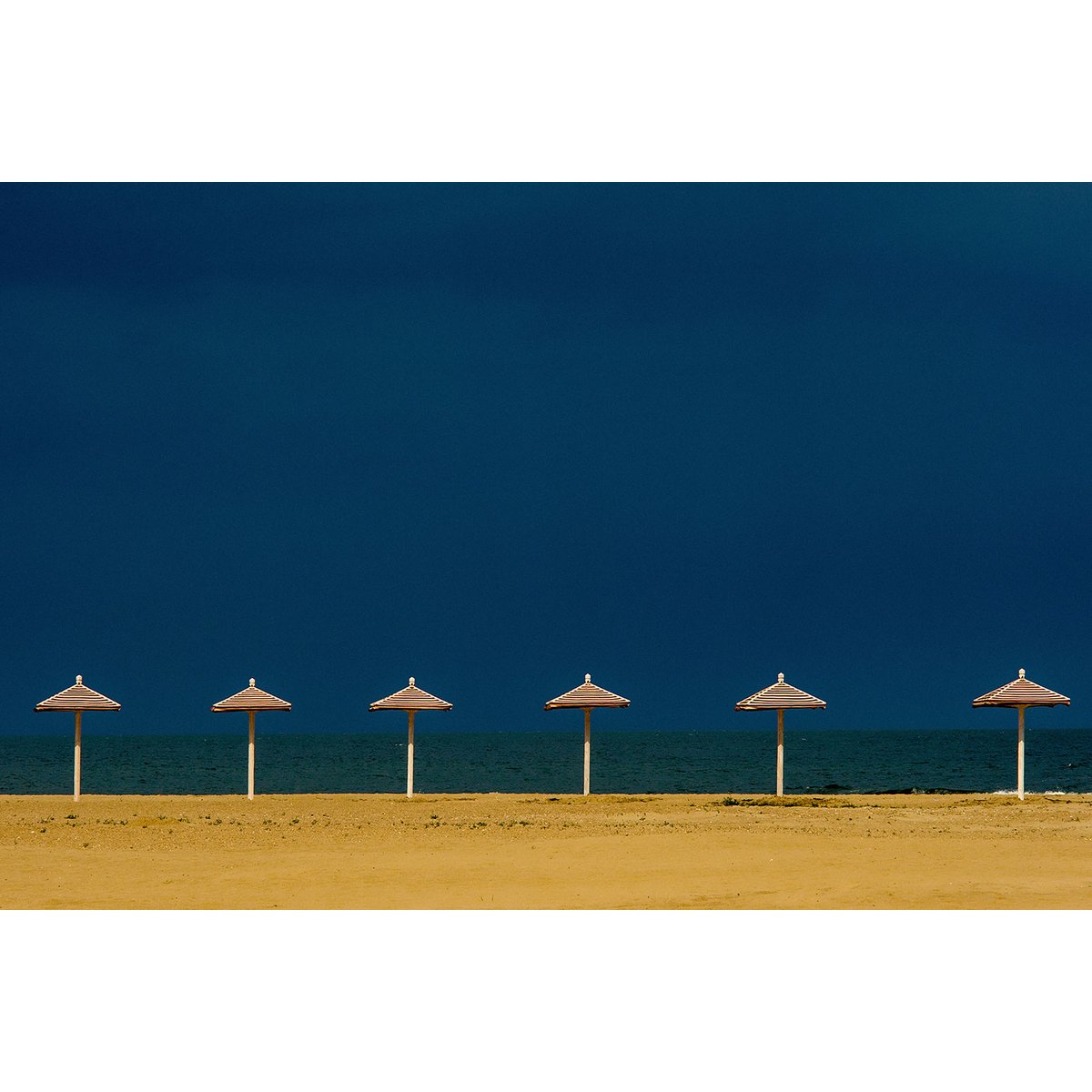 Tableau horizon bleu tableau alu dibond, HEXOA