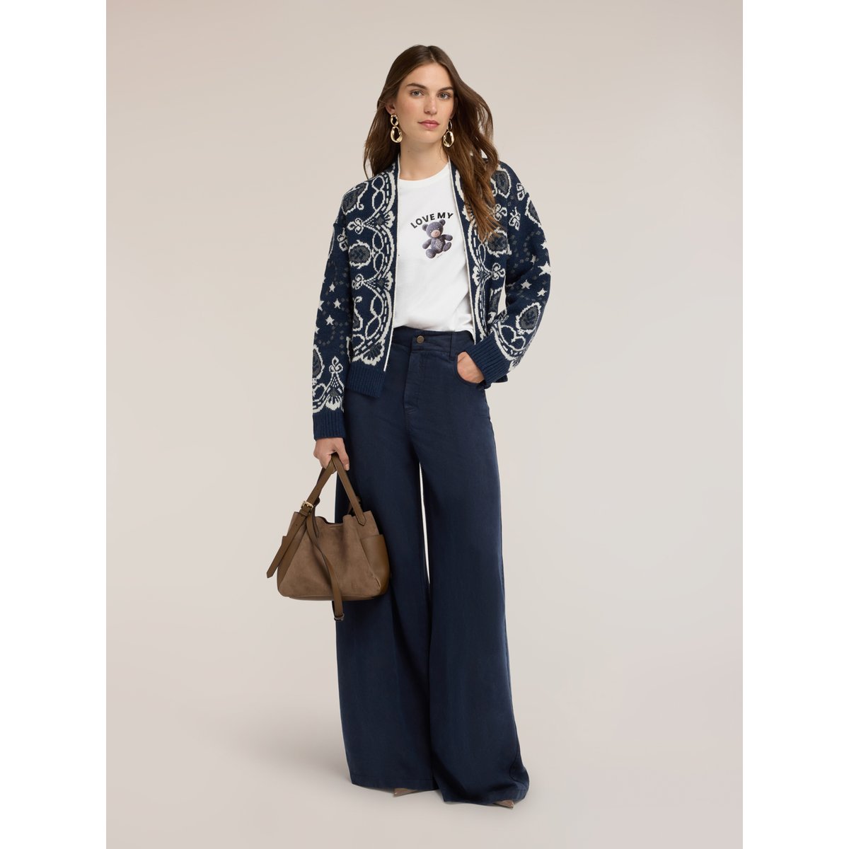 Pantalon palazzo bleu, MOTIVI