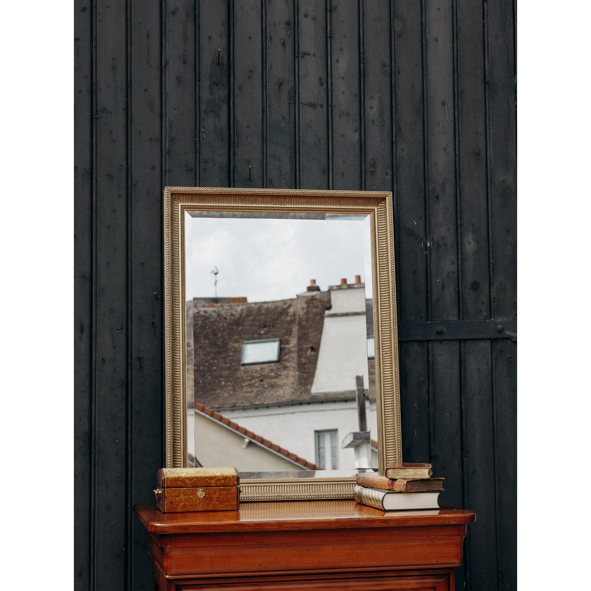 Miroir ancien au cadre doré Georges N°1250 - Bon état doré, DEBONGOUT